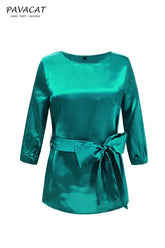 Half Sleeve Belt Top