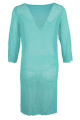 Long Sleeve Stitching Knitted Blouse