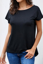 Loose Casual Back Cross Top