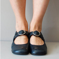 Mary Janes Summer Low Heel Vintage Shoes