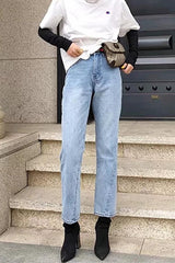 Outdoor Vintage Straight Jeans