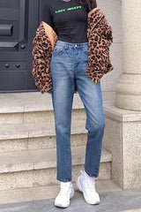 Outdoor Vintage Straight Jeans