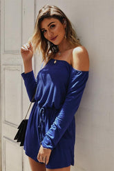 Plain Long Sleeve Loose Romper