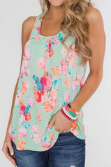 Printed T-shirt With Round Collar