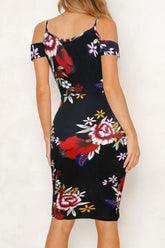 Printing Condole Belt Dress