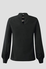 Round Neck Lace Stitched Shirt