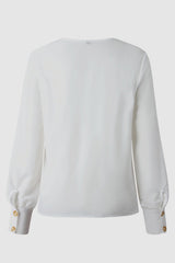 Single Breasted V Neck Shirt