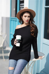 Under The Weather Knit Sweater - Black