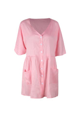 Elegant Cowboy Navy Shirt Dress