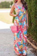 Printing Condole Belt Dress