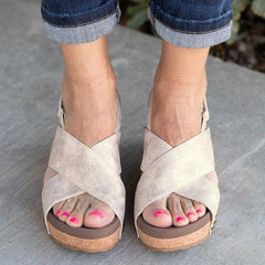 Vintage Wedge Sandal Shoes
