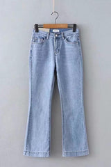 Vintage Zipper Fly Flare Jeans