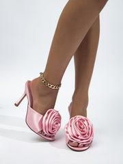 3D Flower High Heels