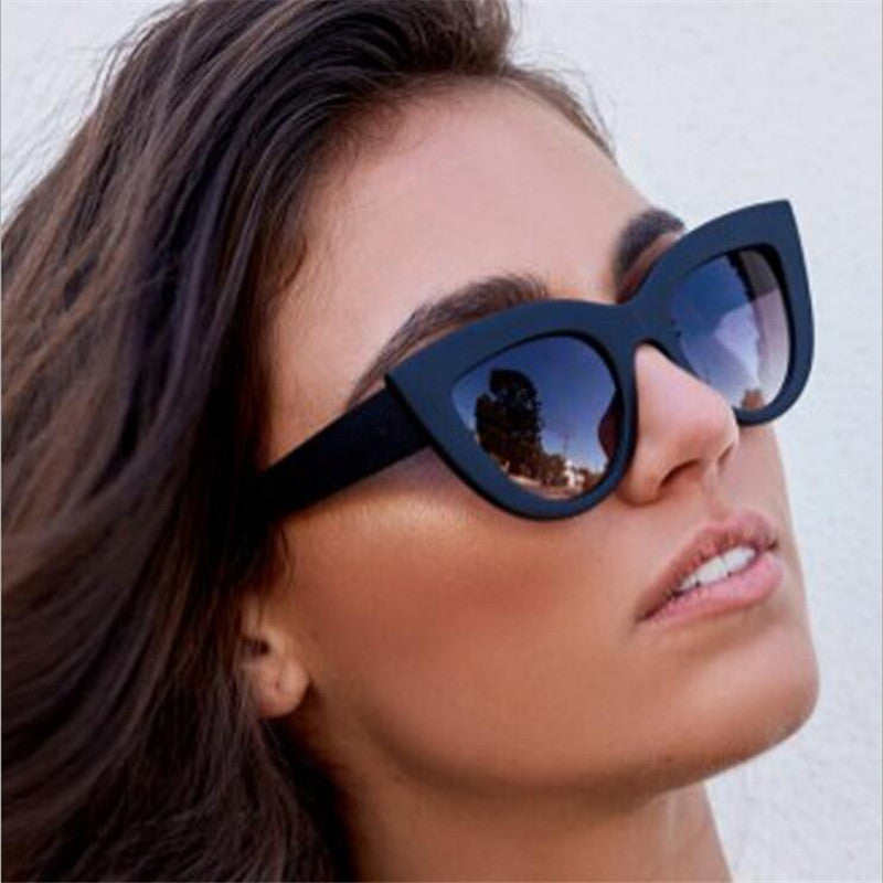 Cat Eye Women Sunglasses Vintage Shaped Sun Glasses