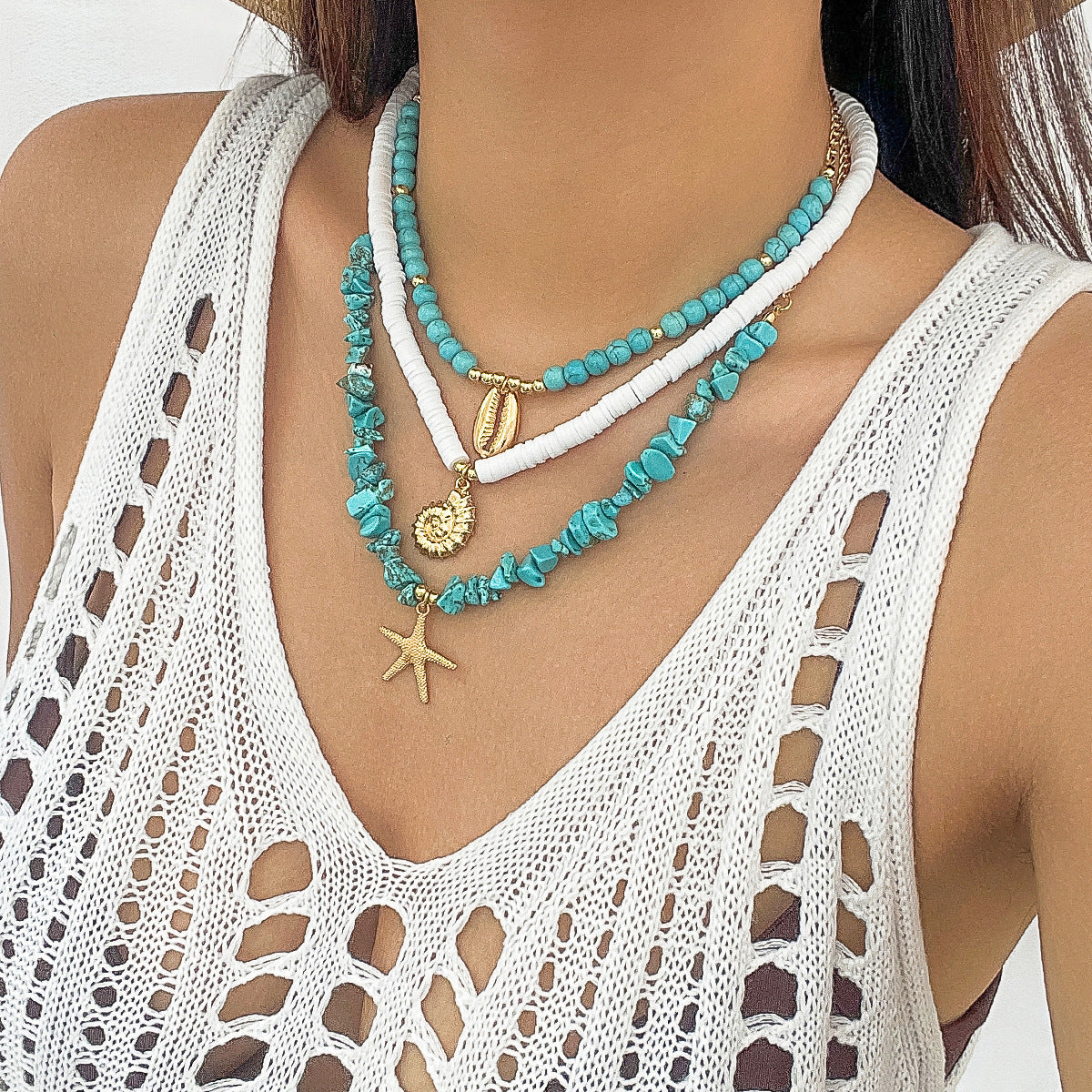 Ethnic Starfish Sun Necklace