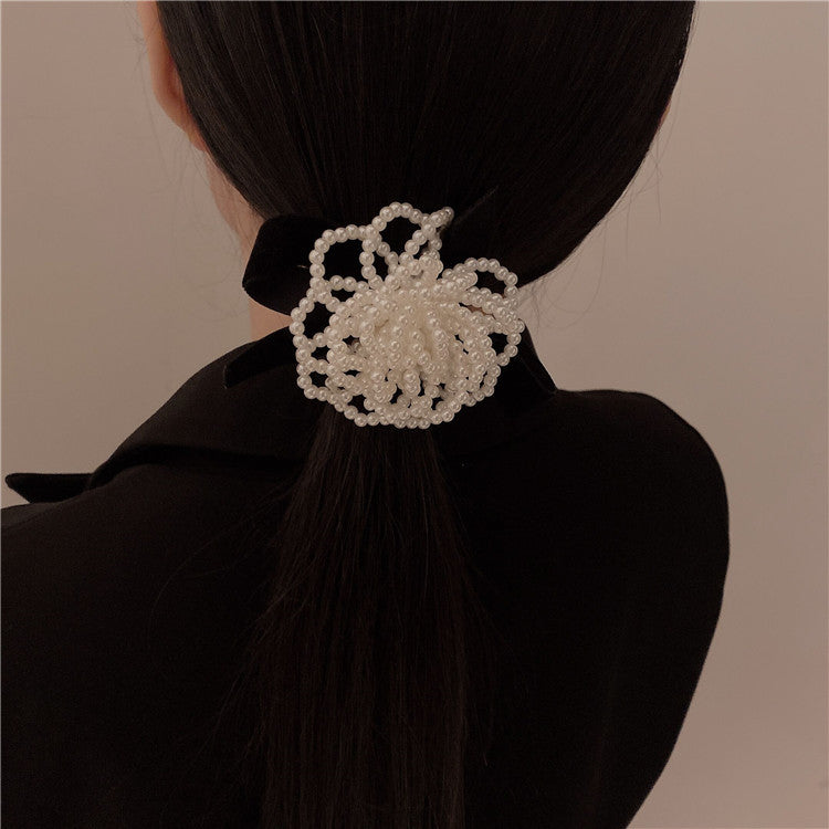 Camellia Velvet Bow Hair Ring