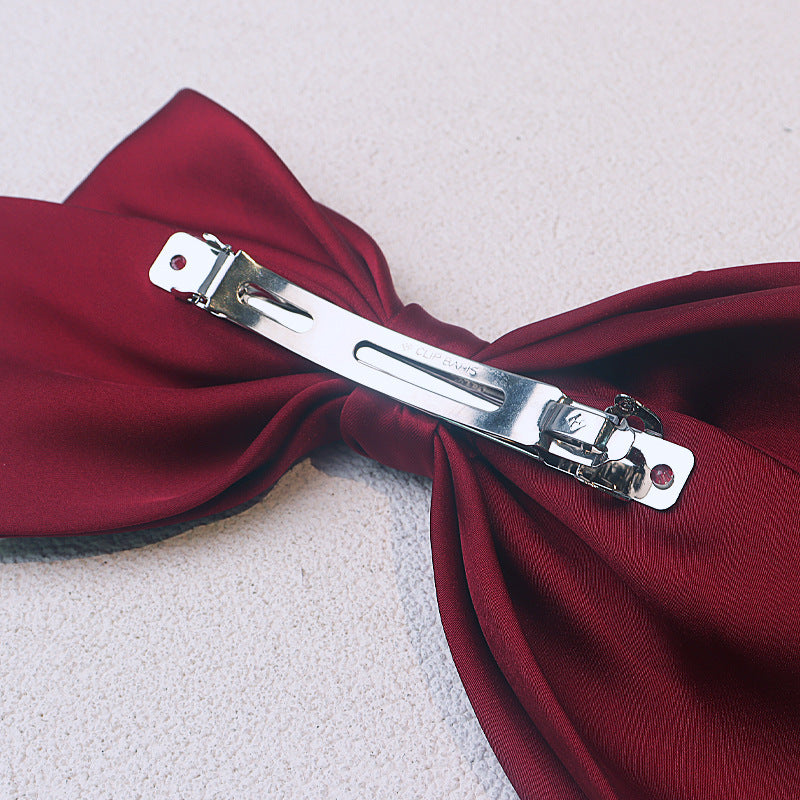 Rose Bowknot Clip Hairpin