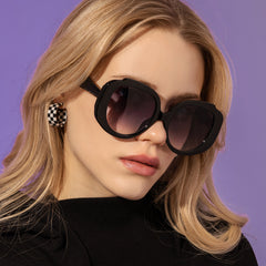 Large Round Frame Sunglasses