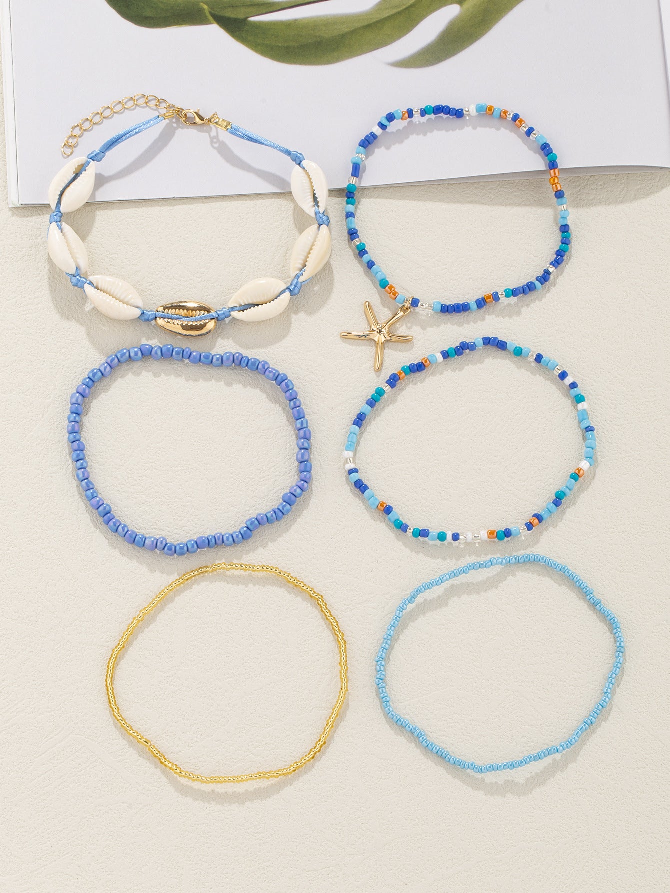 Starfish Shell Anklet