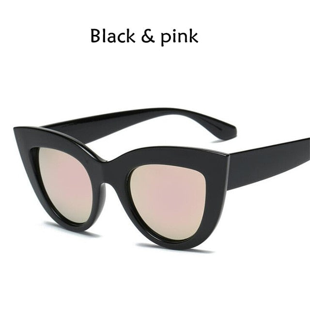 Cat Eye Women Sunglasses Vintage Shaped Sun Glasses