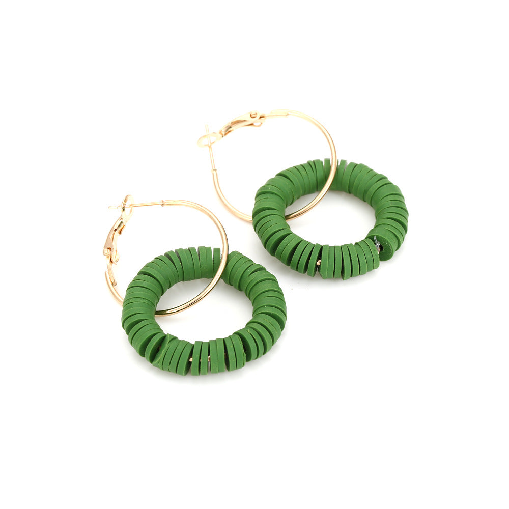 Flaxmaker Simple Boho Gold Hoop Earrings