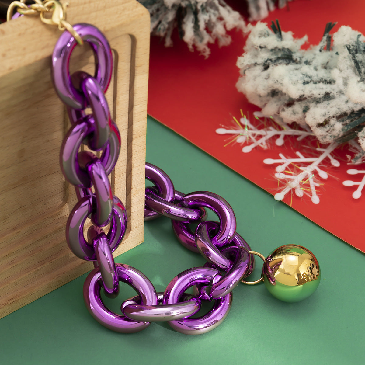 Christmas Colorful Chain Necklace