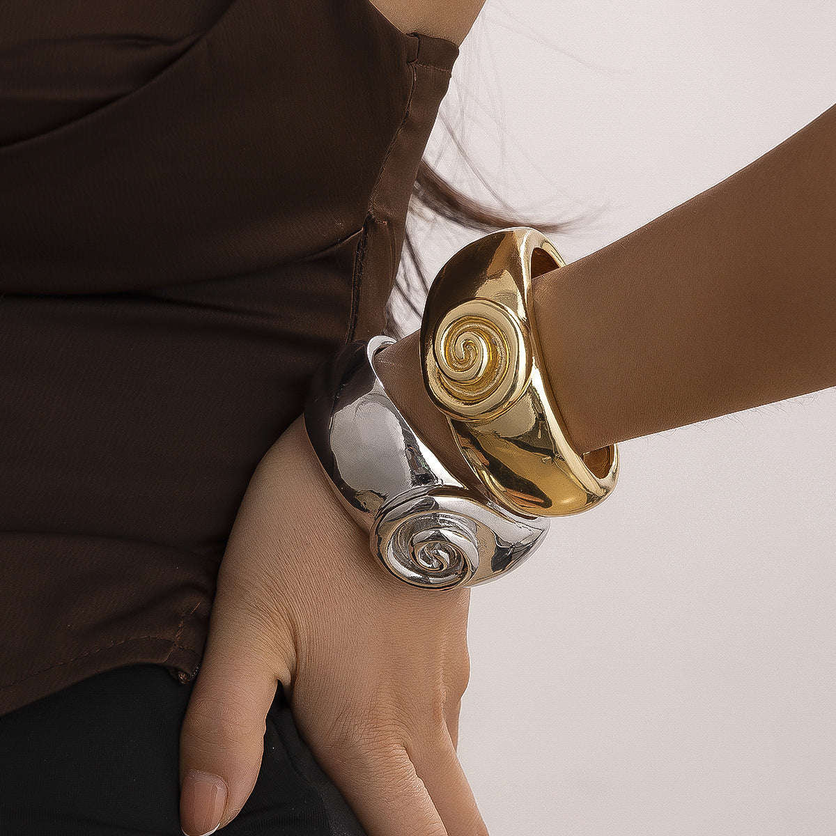 Conch Bracelet and Earrings