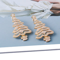 Creative Christmas Pearl Earrings