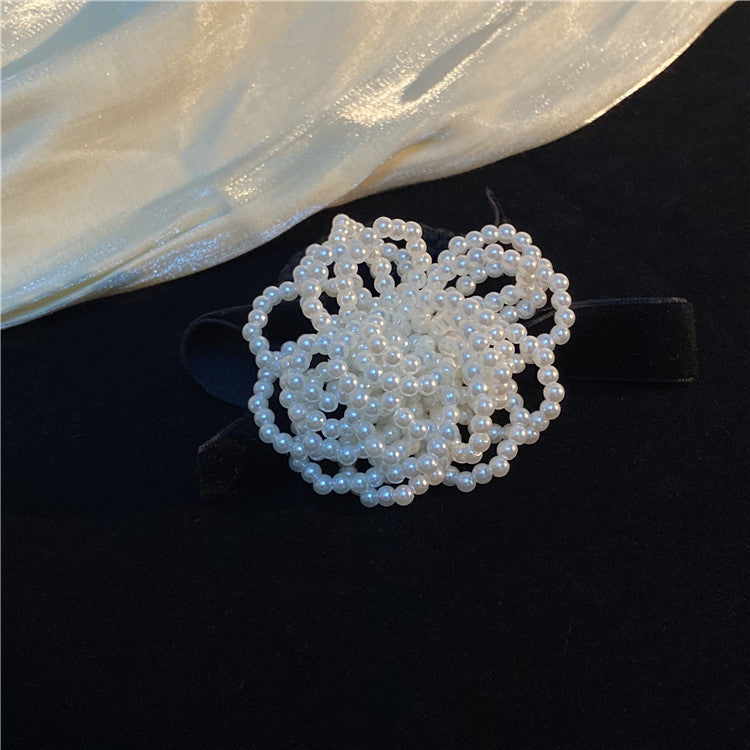 Camellia Velvet Bow Hair Ring