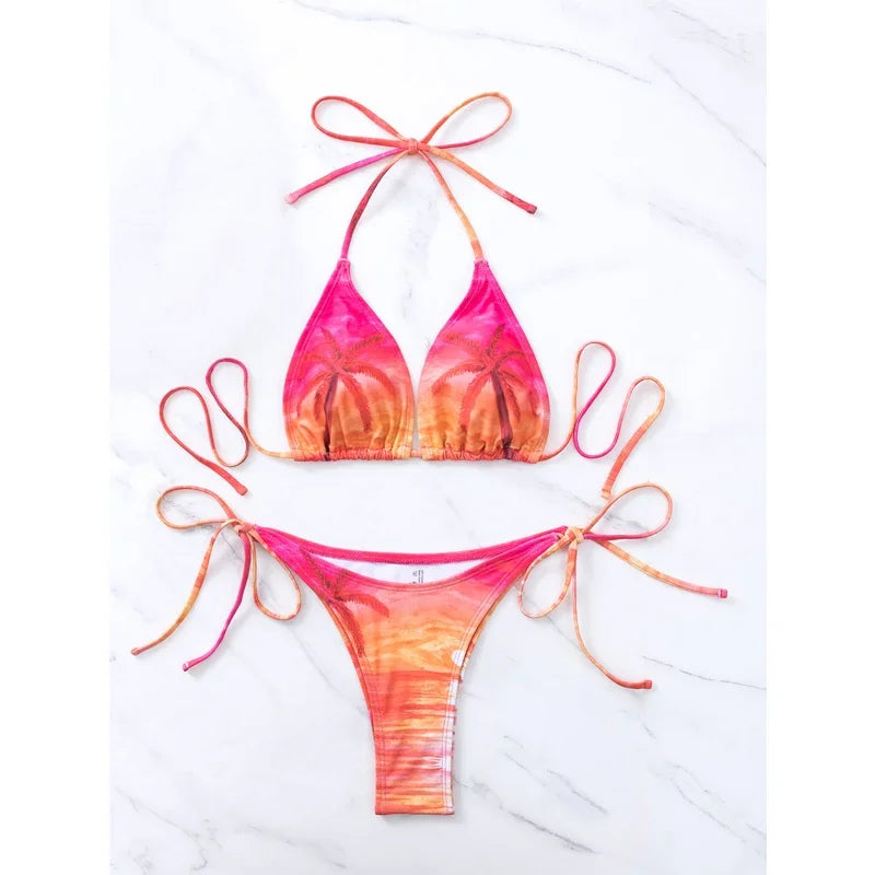Beach Print Swimsuit
