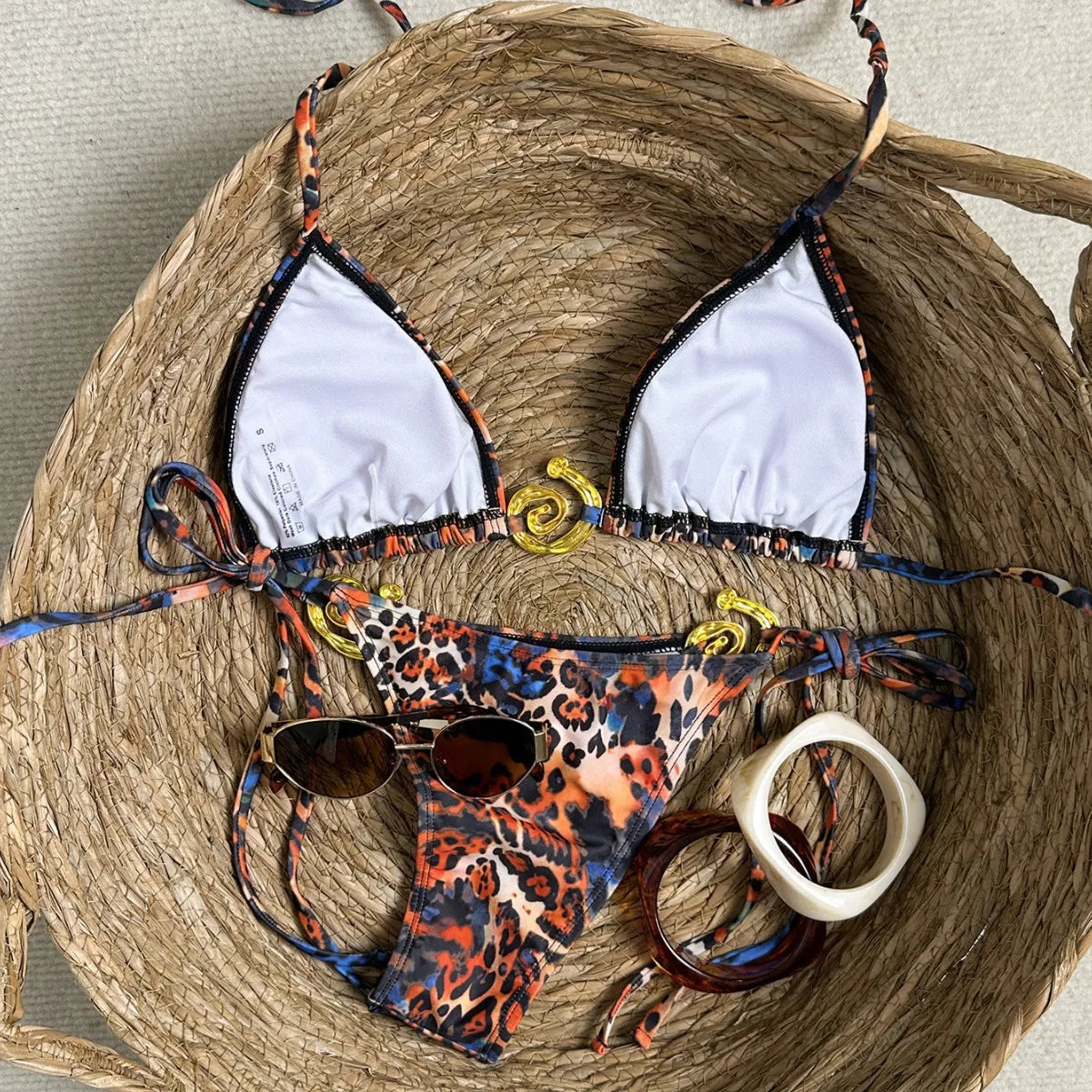 Leopard Print Bikini Set