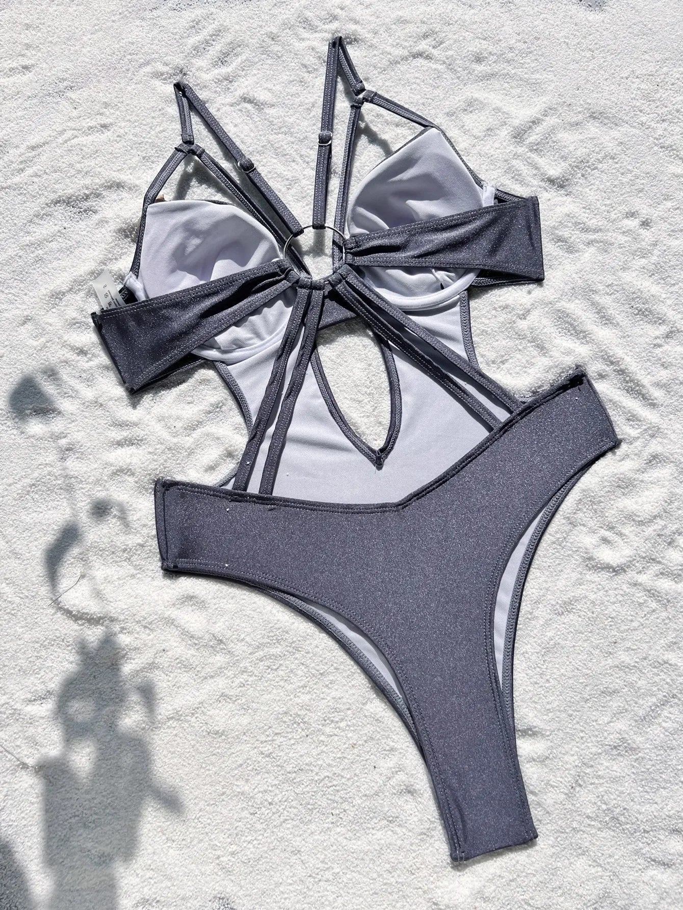 Shiny One Piece Swimsuit
