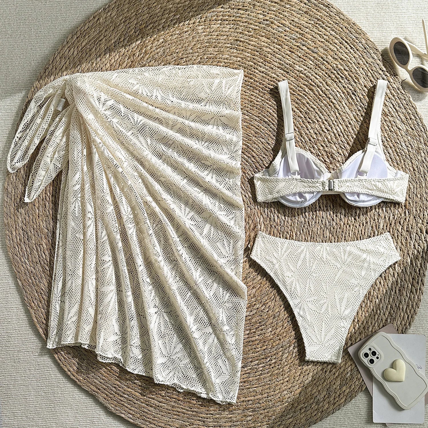 Crochet Underwire Bikini Set