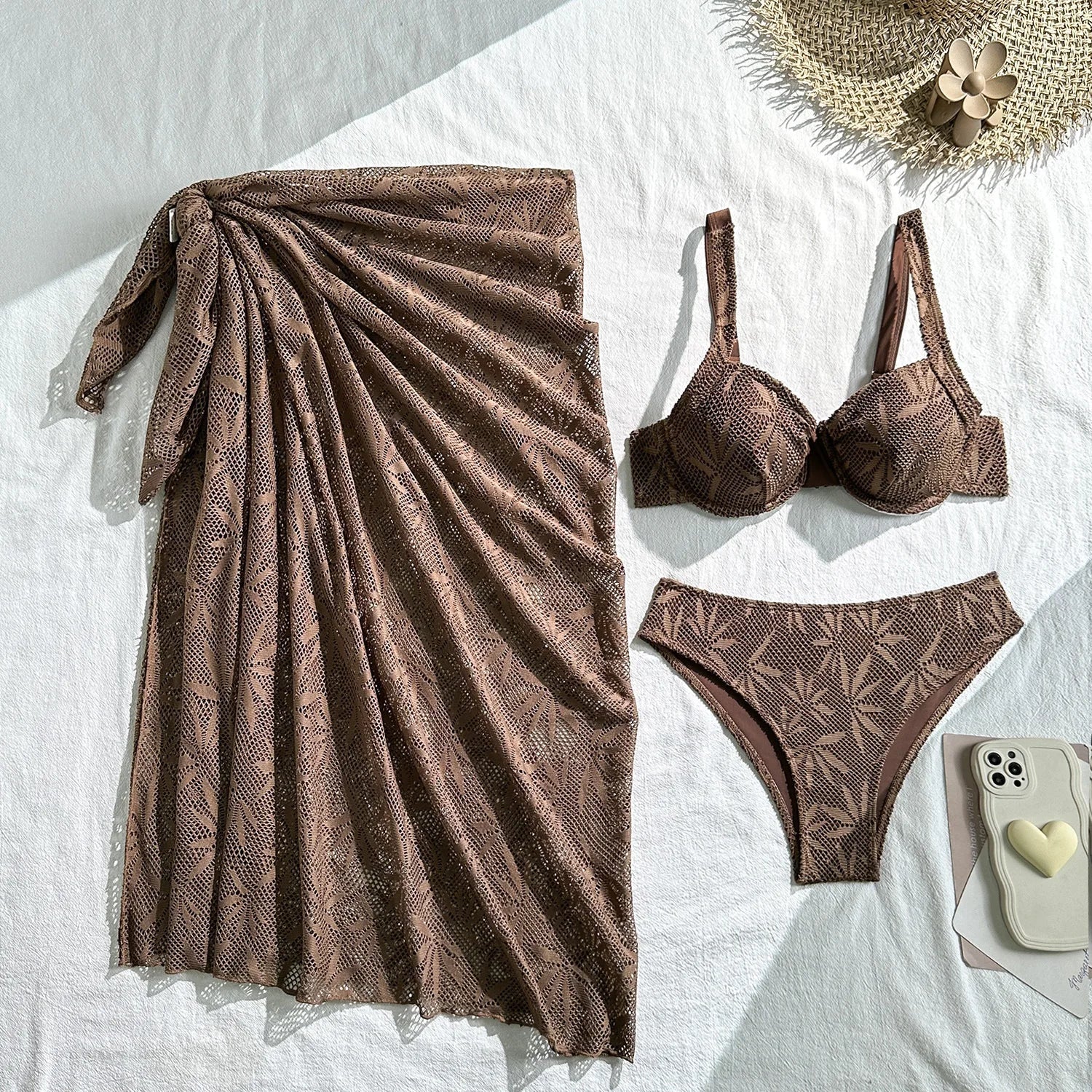 Crochet Underwire Bikini Set