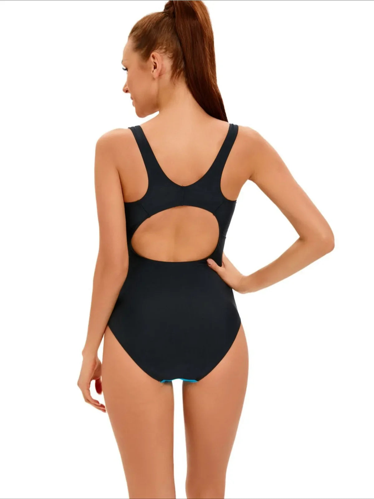 Sports Patchwork Swimsuit