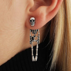 Halloween Skeleton Simulation Human Skeleton Earrings