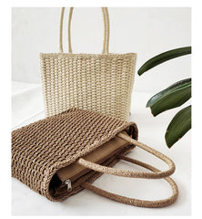 Garden Style Woven Portable Beach Bag