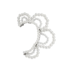 Pearl Braided Single Outline Ear Clip