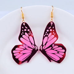 Flaxmaker Butterfly Pattern Earrings