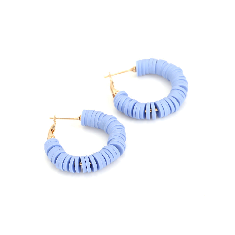 Flaxmaker Boho Colorful Hoop Earrings