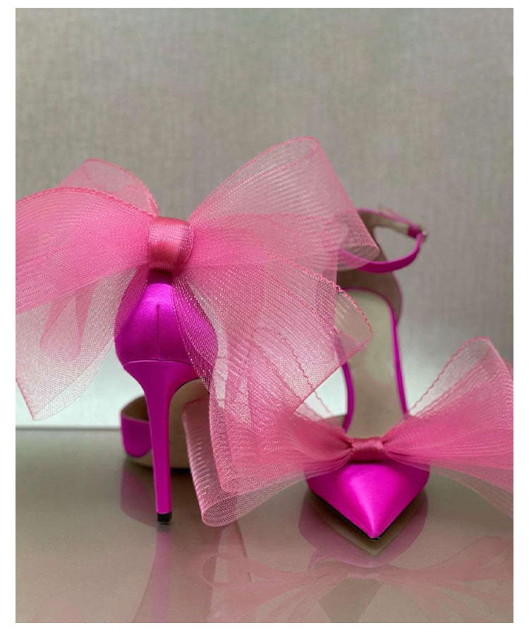 Heels with Asymmetrical Bows