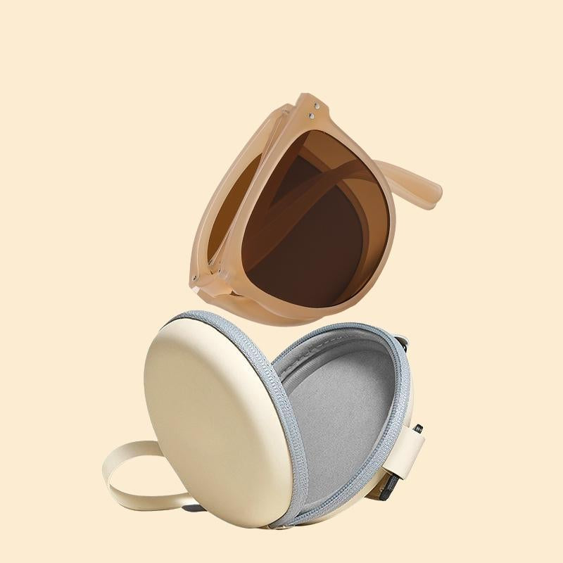 Foldable Sunglasses with Glasses Case Set