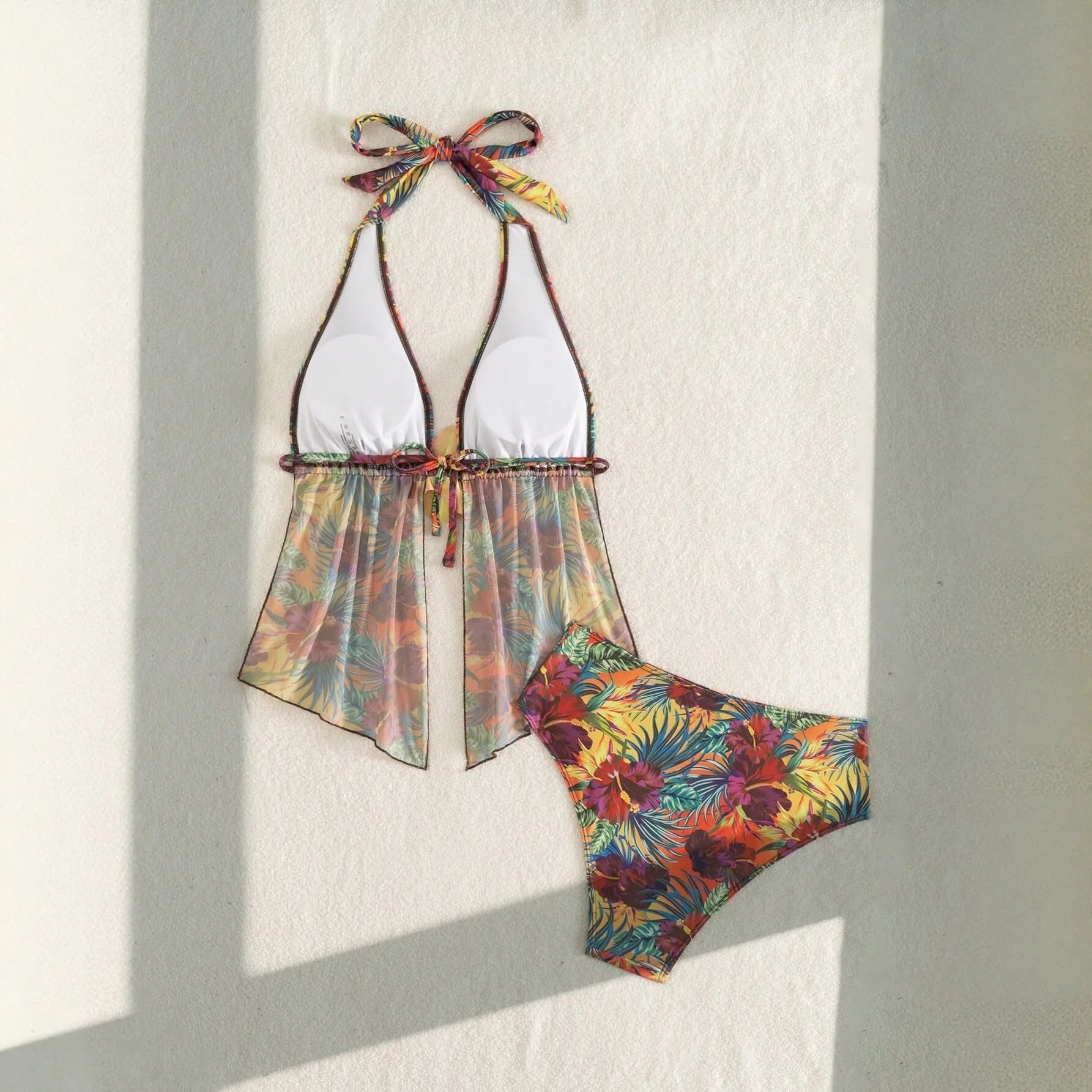 3D Floral Lace 2 Pieces Bikini Set