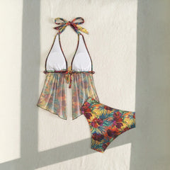 3D Floral Lace 2 Pieces Bikini Set