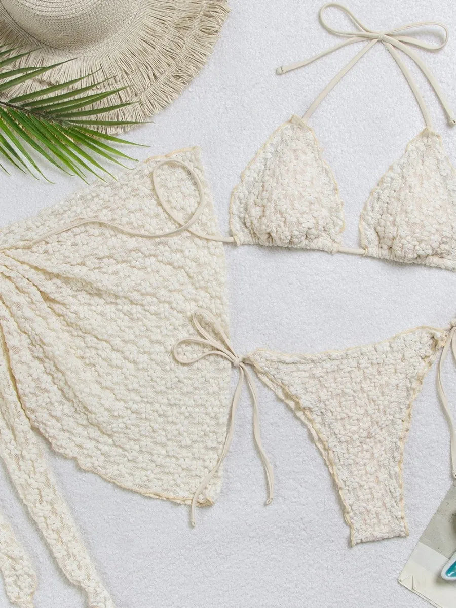 3Pcs Lace Bikini Set