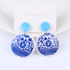 Flaxmaker Delft Blue Earrings