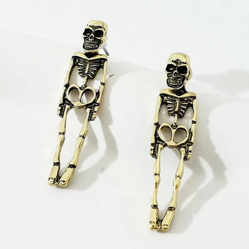 Halloween Skeleton Simulation Human Skeleton Earrings