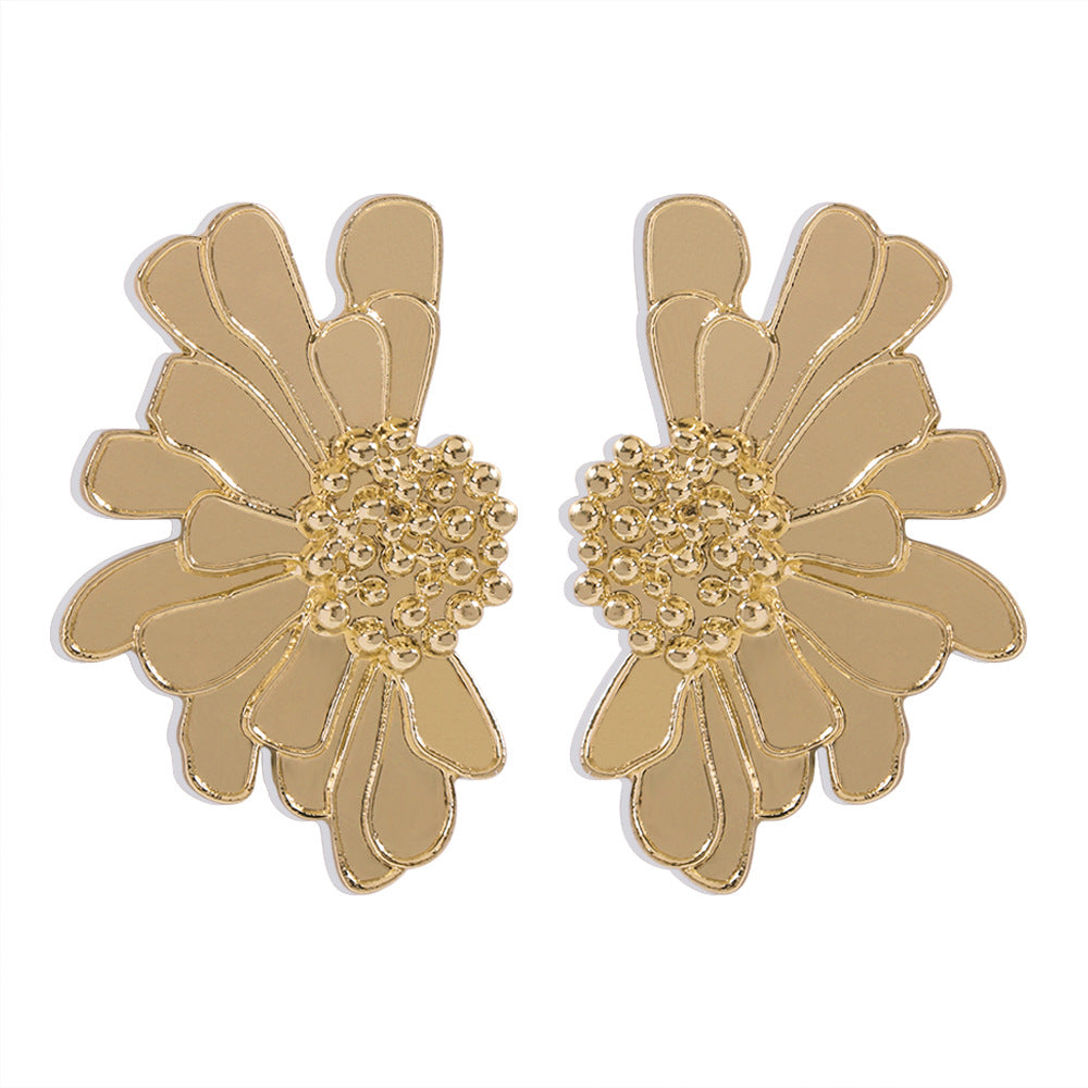 Flaxmaker Vintage Flower Earrings