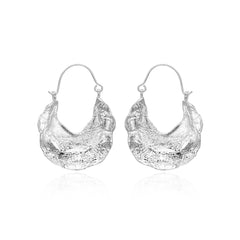 Flaxmaker Droplet Metal Drop Earrings