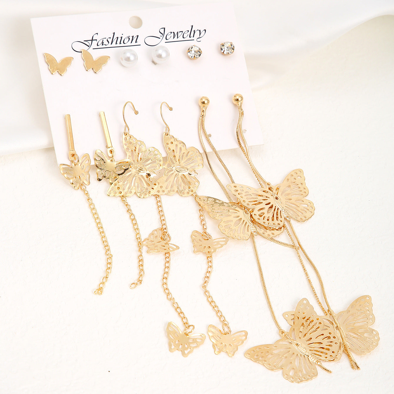 Cutout Butterfly Earrings